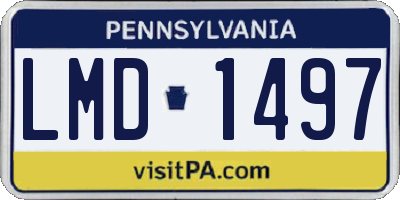 PA license plate LMD1497