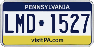 PA license plate LMD1527