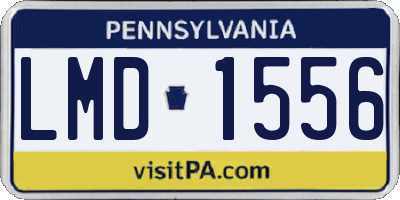 PA license plate LMD1556