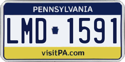 PA license plate LMD1591