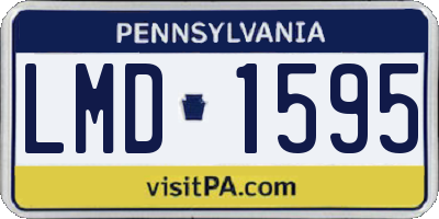 PA license plate LMD1595
