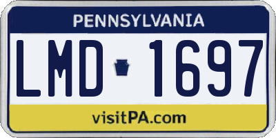 PA license plate LMD1697