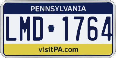 PA license plate LMD1764
