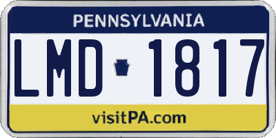 PA license plate LMD1817