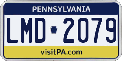 PA license plate LMD2079