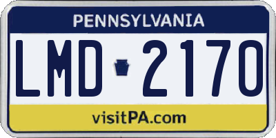 PA license plate LMD2170