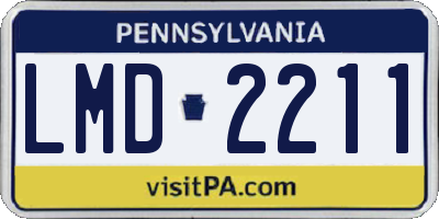 PA license plate LMD2211