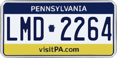 PA license plate LMD2264