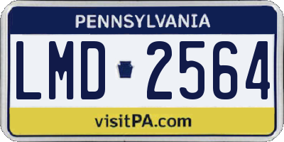 PA license plate LMD2564