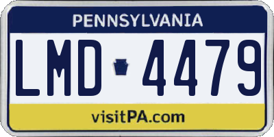 PA license plate LMD4479
