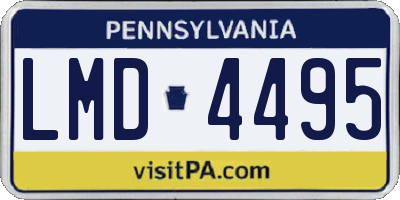 PA license plate LMD4495
