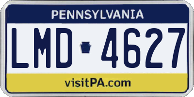 PA license plate LMD4627