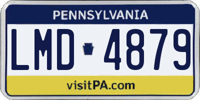 PA license plate LMD4879
