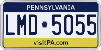 PA license plate LMD5055