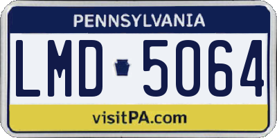 PA license plate LMD5064