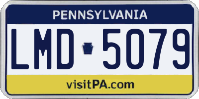 PA license plate LMD5079