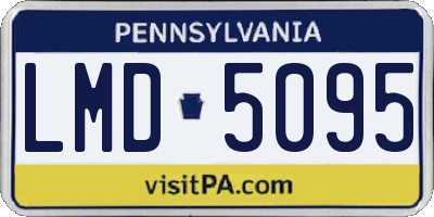 PA license plate LMD5095