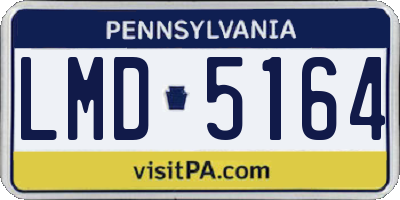 PA license plate LMD5164