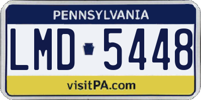 PA license plate LMD5448