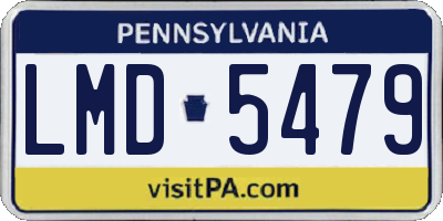 PA license plate LMD5479