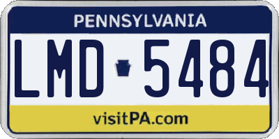 PA license plate LMD5484