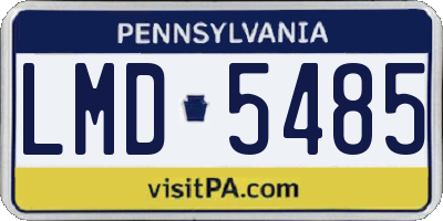 PA license plate LMD5485