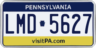 PA license plate LMD5627