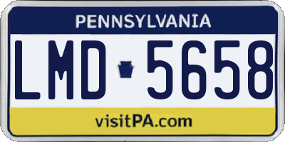 PA license plate LMD5658