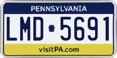 PA license plate LMD5691