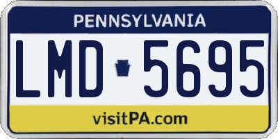 PA license plate LMD5695