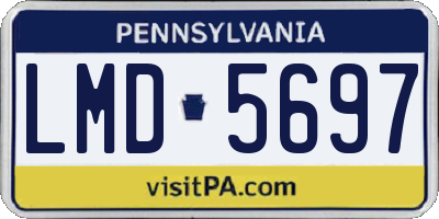 PA license plate LMD5697