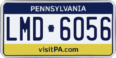 PA license plate LMD6056