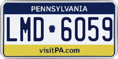 PA license plate LMD6059