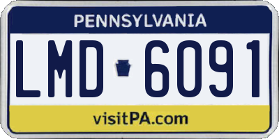 PA license plate LMD6091
