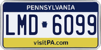 PA license plate LMD6099