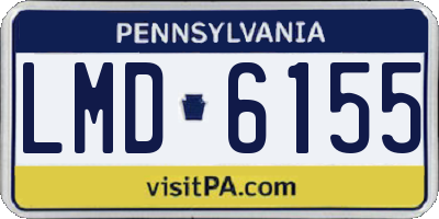 PA license plate LMD6155