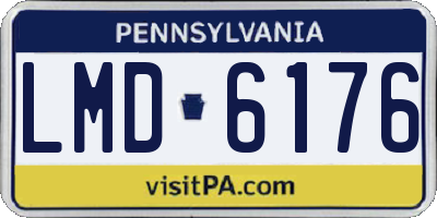 PA license plate LMD6176