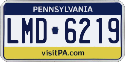PA license plate LMD6219