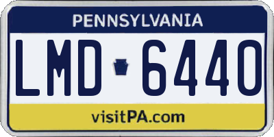 PA license plate LMD6440