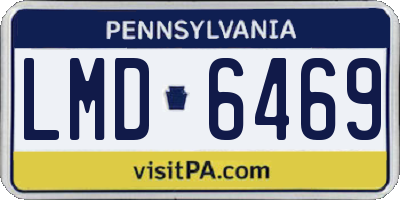 PA license plate LMD6469