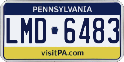 PA license plate LMD6483