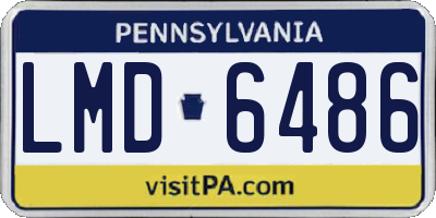 PA license plate LMD6486