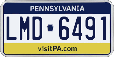 PA license plate LMD6491