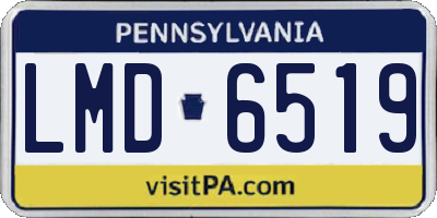 PA license plate LMD6519