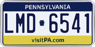 PA license plate LMD6541