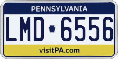 PA license plate LMD6556