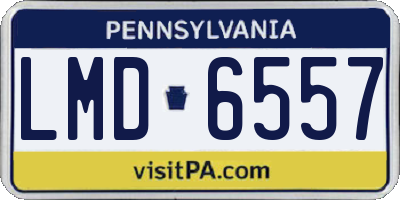 PA license plate LMD6557