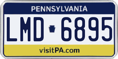 PA license plate LMD6895