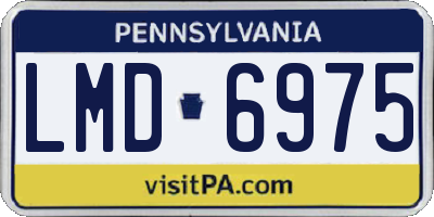 PA license plate LMD6975