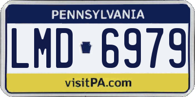 PA license plate LMD6979